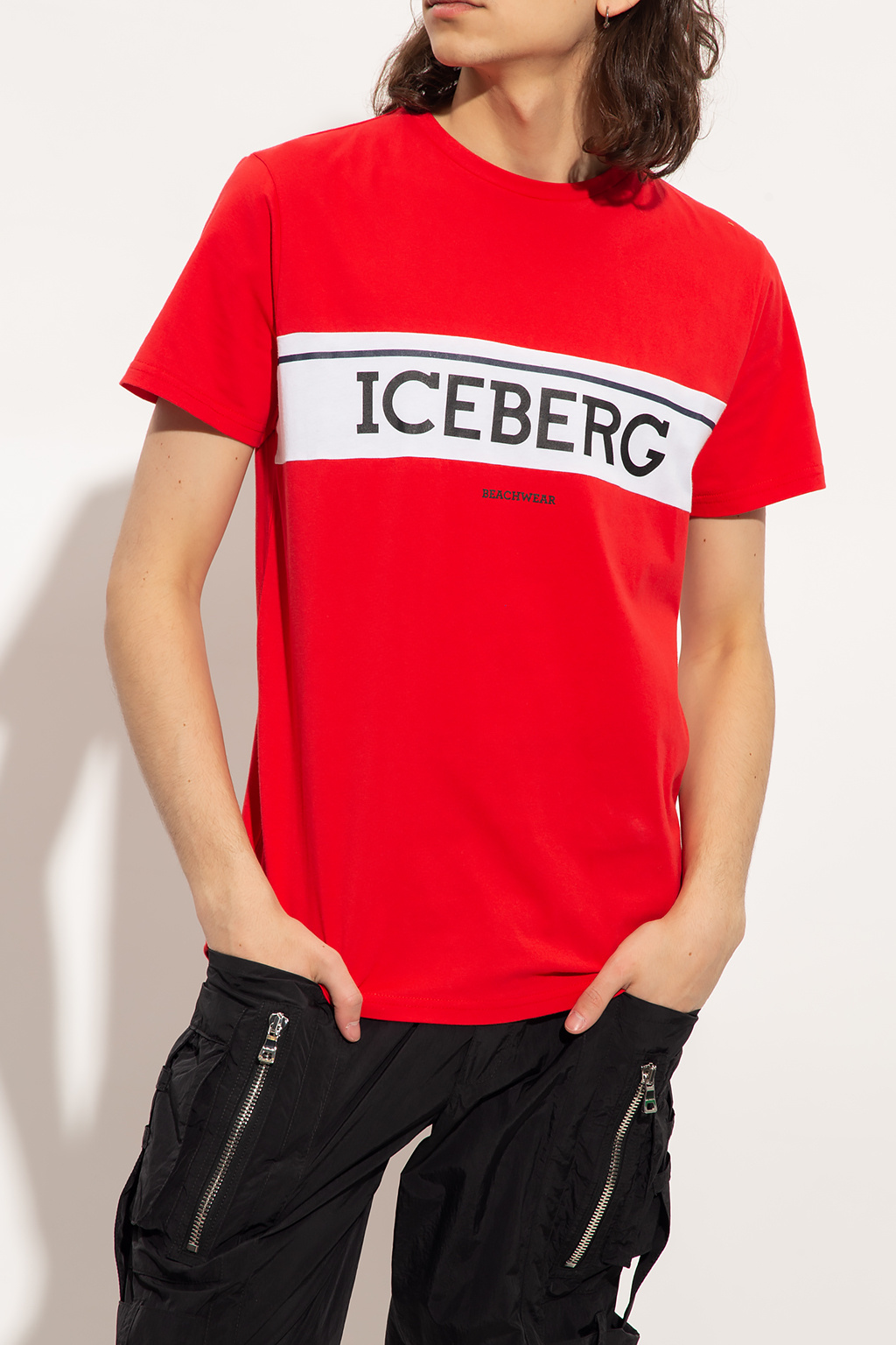 Tシャツ・カットソー ICEBERG Men T-shirt Red F013 6301 4729 ICEBERG: T-shirt men - Red | Iceberg t-shirt F013 6301